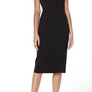 Dress the Population Black Midi Sheath Dress